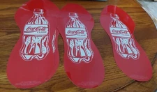Coca-Cola Classic FOOTPRINT BOTTLE Advertising Stickers 1994