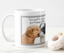 Personalized Puppy Love Kiss Skills Love Quote mug