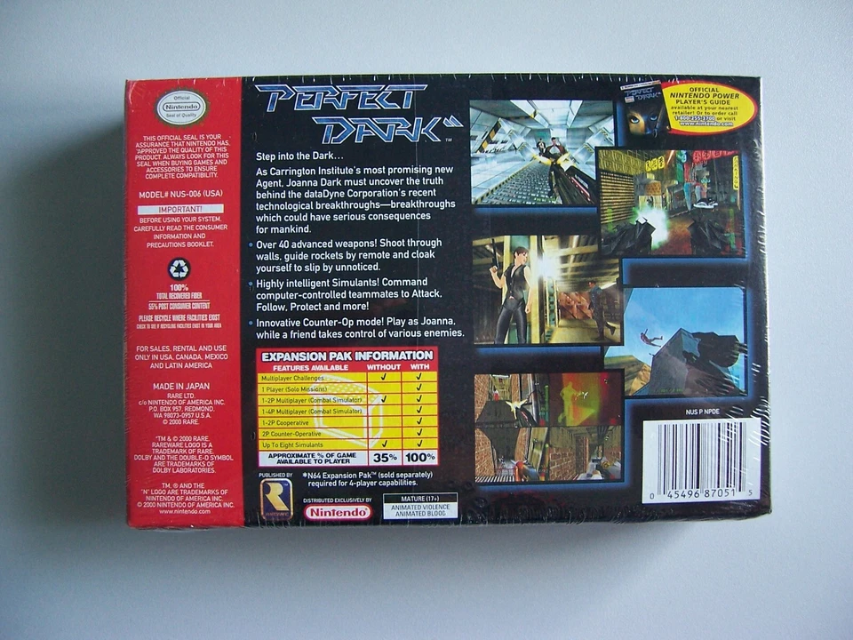 Perfect Dark N64 NTSC (USA) SEALED CIB *Cheapest on eBay!* - Image 2 of 2