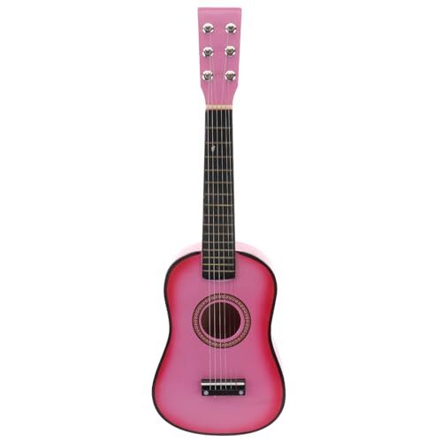 23 Inch Pink Acoustic Guitar for Kids Beginners Musical Instrument 