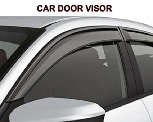 Visera Puerta Viento Lluvia Deflector Negro Compatible para Honda City ZX Año 2002-08 4p Foto 4 de 4