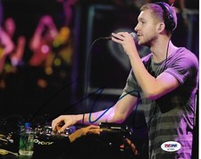Calvin Harris DJ Singer Songwriter Signed Auto 8x10 Photo PSA/DNA COA (C)