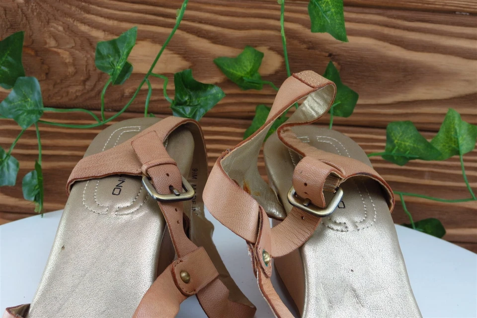 Sandalias de mujer Bandolino talla 9,5 M de cuero gladiador marrón Foto 3 de 4