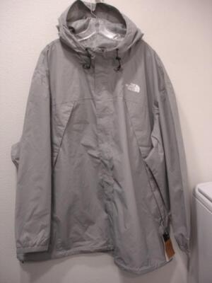 Mens 3XL The North Face Antora Rain Hoodie Jacket Meld Grey Dryvent NWT Full-Zip