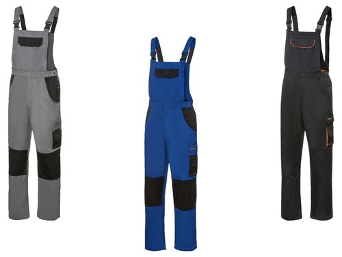 Herren Camouflage Latzhose - Arbeitshose Mit Taschen & Verstellbaren Trägern