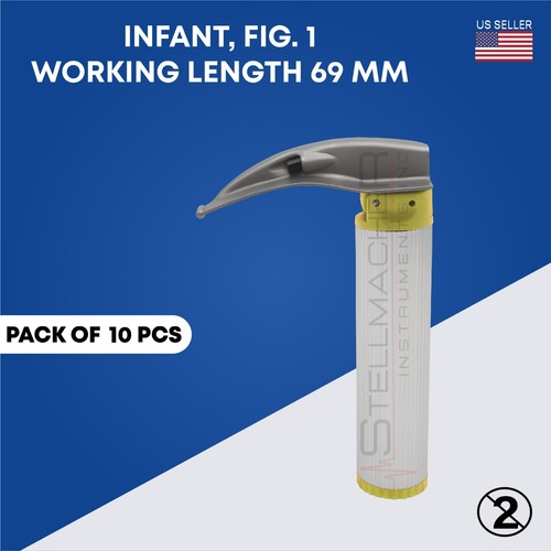 Laryngoscope Macintosh Combo Fiber Optic Blade & Handle Intubation Single Use - Picture 3 of 6