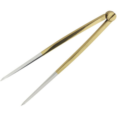 8 in. Brass/Stainless Marine Navigation Straight Pattern Divider (8-Inch) (18E)