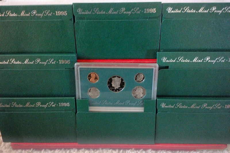 8 Set LOT of 1995-S U.S. Proof Sets ORIGINAL