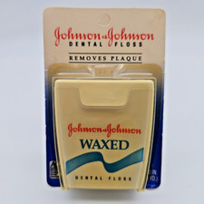 Vintage Johnson  Johnson Dental Floss Plain Waxed 100 YARDS 1991 USA Made NOS