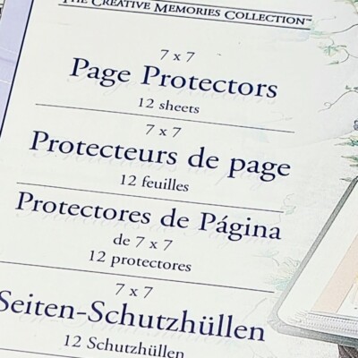 Lot Creative Memories 7x7 Scrapbook Spargo Black Blue Pizzazz Page