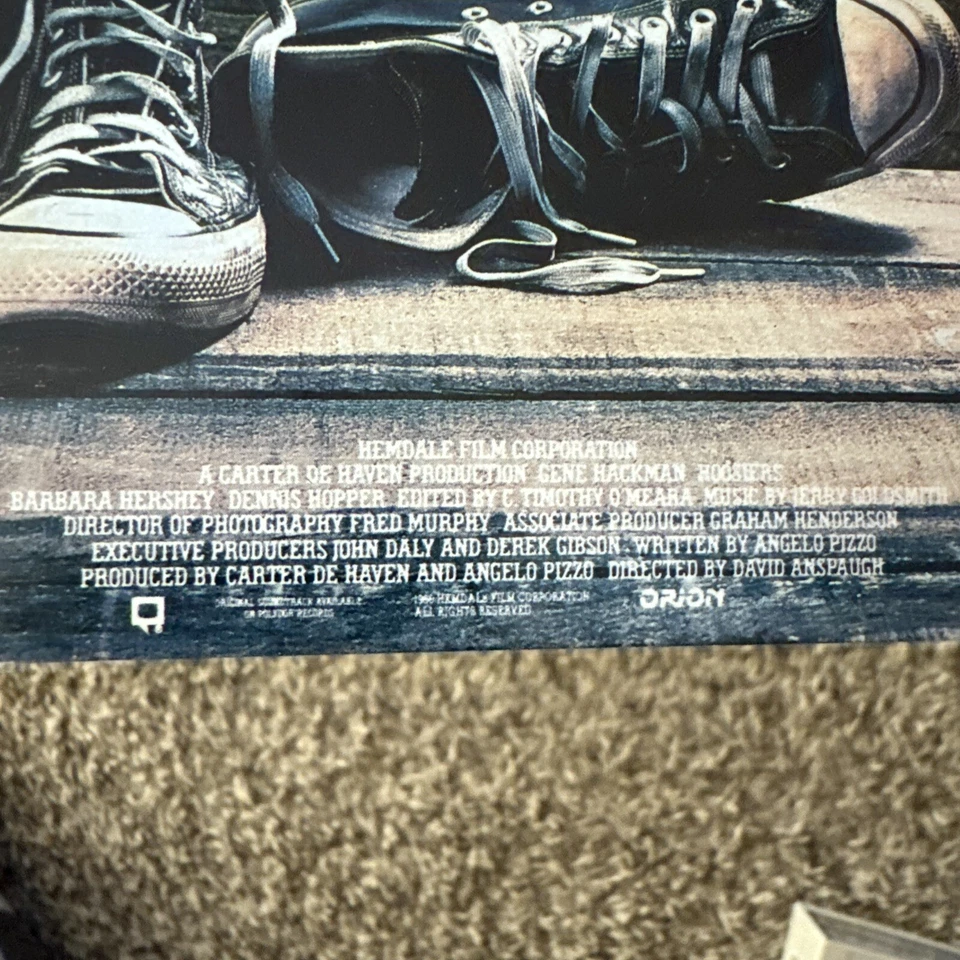 Vintage Hoosiers VHS 1988 Vestron Edition - Image 2 of 4