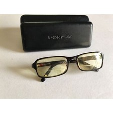 Vtg 1980's JONES NEW YORK Tortoise Shell Frame Color Eyeglasses  Original Case