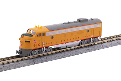 Milwaukee Road FP7A Diesel Locomotive Olympian Hiawatha Kato 176-2303 N Scale
