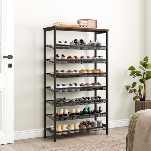 8-Tier Shoe Rack Large Capacity Shoe Shelf Shoe Storage Organizer Space Saver - Picture 3 of 16