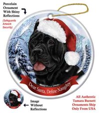 Assorted Cane Corso Black Fawn Howliday Dog Christmas Ornament Decoration