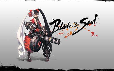 Anime blade soul minigun girls with guns weapon long Playmat Game