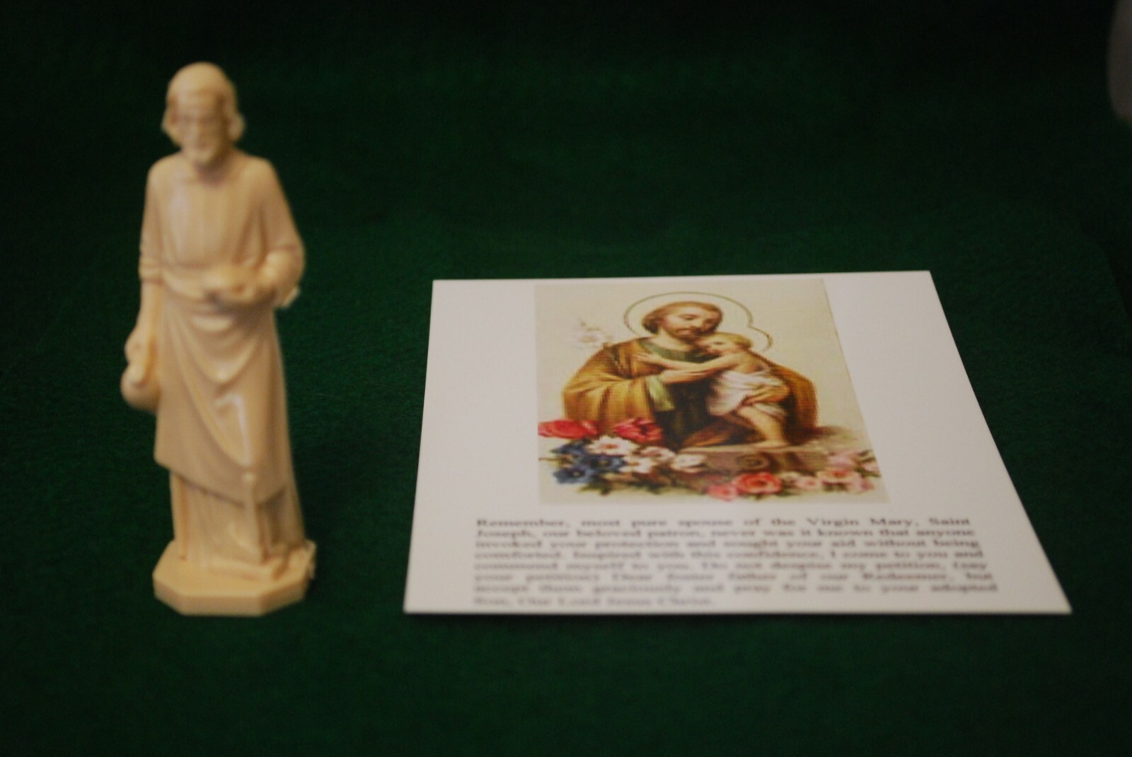 St Joseph STATUE SELL HOME kit w/directions & color prayer card