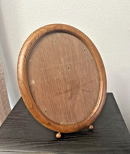 Vintage Oval Wooden Oak Frame for 9.5 x 7.5" Cross stitch , photo , needlework
