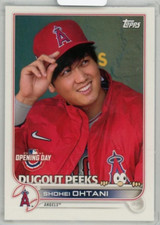 2022 Topps Opening Day Dugout Peeks Shohei Ohtani #DP-9 Los Angeles Angels