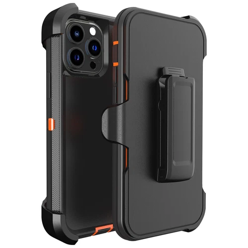Funda protectora de alta resistencia para iPhone 16 Pro Max 15 14 13 12 11 + funda con clip para cinturón - Imagen 37 de 37