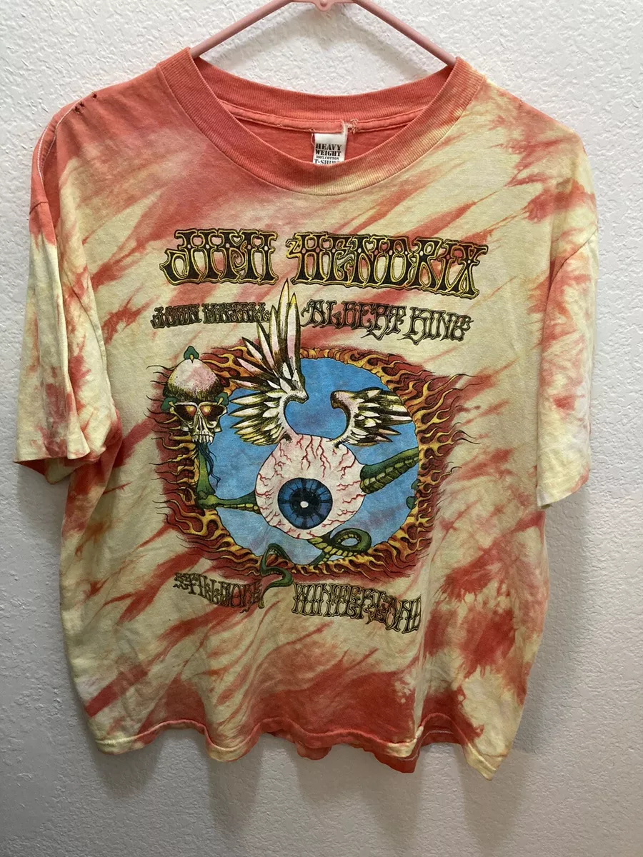 Jimi Hendrix T-Shirt FLYING EYEBALL Albert King WINTERLAND L TYE DYE