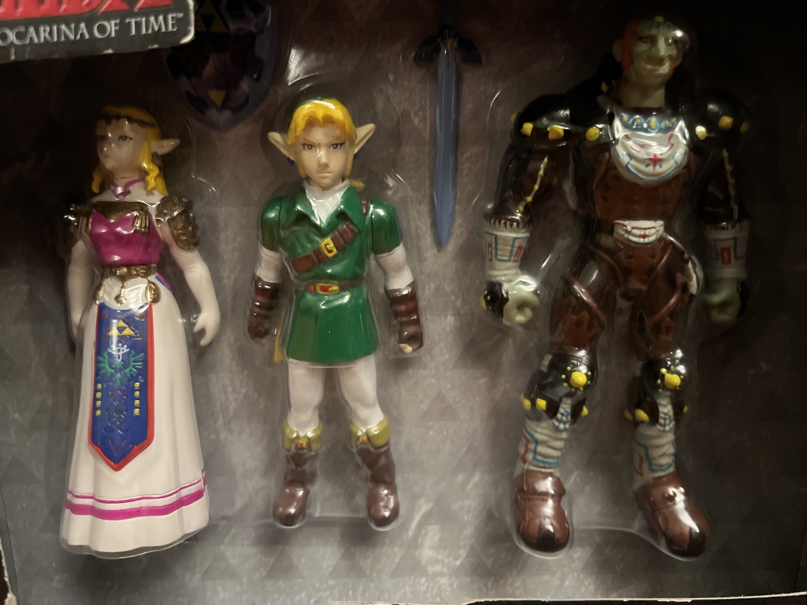 NIB Legend of Zelda Ocarina of Time Collectible Action Figures Nintendo 3pk N64
