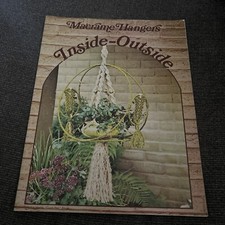 Macrame Pattern Book Hangers INSIDE-OUTSIDE  Instruction Booklet #843 Vintage