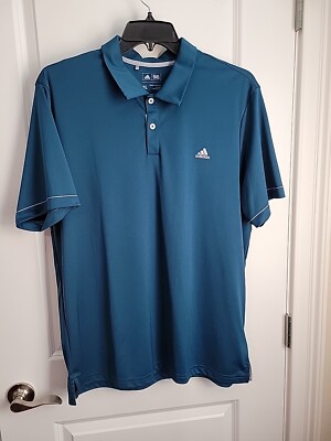 Adidas Golf Polo Performance Shirt 938007 Caribian Blue Men's XL - Main Image
