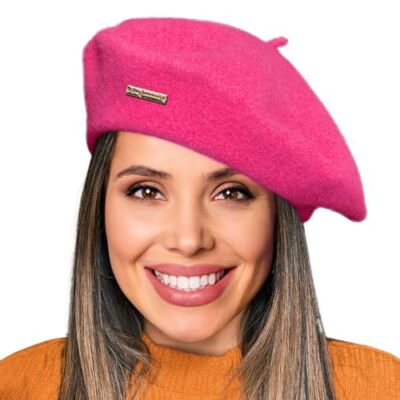Wool French Berets for Women, Solid Color Beret Hats for One  display picture 1