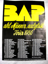 BAP  "ahl Männer, aalglatt Tour 1986 " Konzertplakat Tourplakat