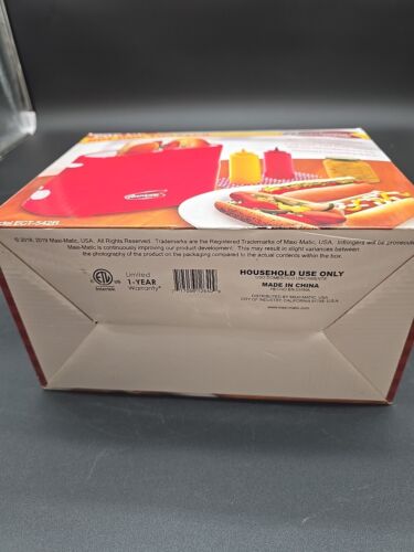 POP Up Hot Dog Toaster & Bun Warmer Americana Chicago Style Collection Red NIB - Picture 11 of 11