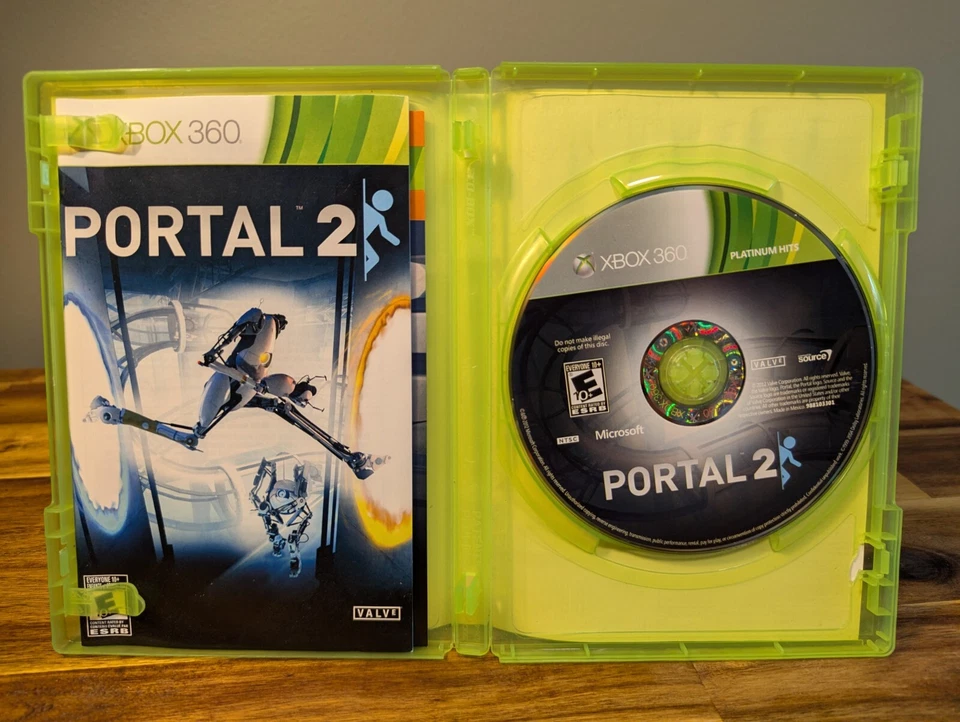 Portal 2 (Microsoft Xbox 360, 2011) Complete W/Manual, CIB - Tested - Image 4 of 4