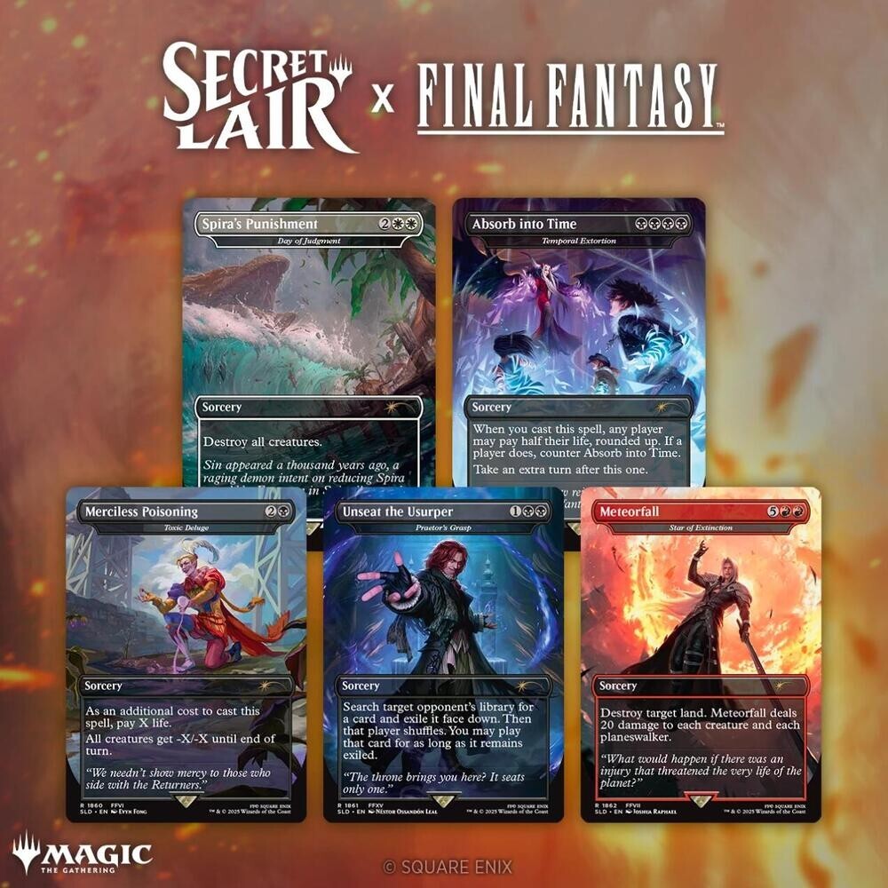 MTG Secret Lair FINAL FANTASY Game Over English version Non
