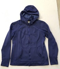 Tangerine Long Sleeve Athleisure Hoodie Sweatshirt Women's Large Royal Blue