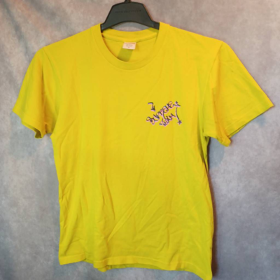 Supreme Mens Joint Man Supreme Team Graphic T-Shirt Yellow Short