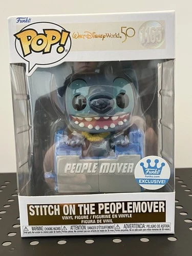 Funko Pop! Disney Stitch On The People Mover #1165 WDW 50th Exclusive New InBox