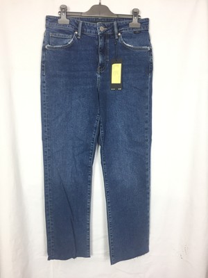 Mavi Damen Jeans Niki High-Rise, Straight Crop Dark Retro Blue W27 L27