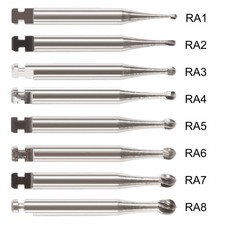 Dental Round Carbide Bur for Slow Speed Latch Type Handpiece RA 1 - 8 Burs