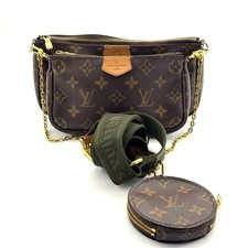 Louis Vuitton Multi Pochette Accessoires Monogram Crossbody Bag Auth