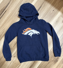 Denver Broncos Hoodie Youth Small Pullover Sweatshirt NFL Team Apparel Blue
