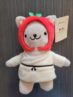 Paperchase Mimi Plüsch Katze trägt Jacke & Apfelhut, 9 Zoll, unbenutzt mit Etikett