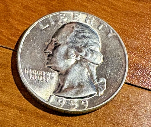 1959 Washington Quarter BU Uncirculated Mint State 90% Silver 25c US Coin