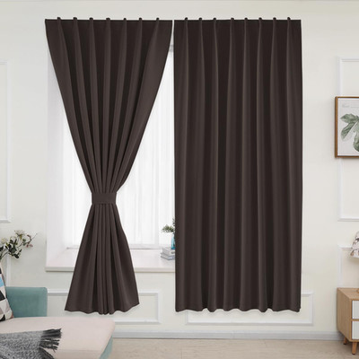 Muamar No Drill Blackout Curtain Easy Install Window Curtain Panels Portable