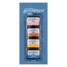 Spellbinders BetterPress Letterpress Mini Ink Pad Set 4/Pkg-Desert Sunset