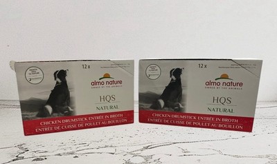 2X almo nature HQS Natural Chicken Drumstick Entree in Broth, 5.5oz Cans 12 Pk