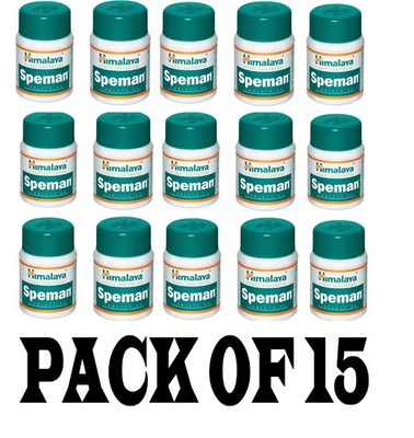 Himalaya Speman Tablets Ayurvedic Herbal Wellness 60 Tab Pack of 15 Exp 09/2028