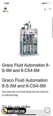 Graco Fluid Automation Model 8-S4-5M And CS4-5M