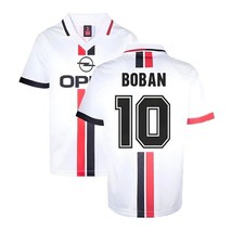 Image of AC Milan 1996 Away Retro Shirt (BOBAN 10)