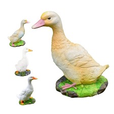 Duck Ornament Simulation Resin Landscape Duck Statue Weather Resistant Vivid