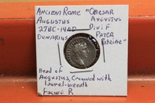 Augustus Caesar (27 BC - 14 AD) Roman Empire AR Denarius Gaius & Lucius